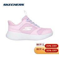 Skechers Girls Slip-Ins GOrun 400 V2 Tetra Speed Shoes - 303855L-LTPK Air-Cooled Memory Foam