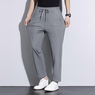 CMA Unisex Long Pants Zipper Pocket Quick Dry Ice Silk Fabric Cool Breathable Elasticity K9002B