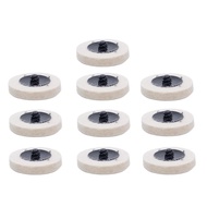 【D-HOT】10PCS 2 inch Wool Buffing Polishing Pad Die Grinder Drill Roll Lock Sanding Disc