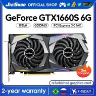 -JIESHUO NVIDIA GTX 1660 Super 6GB Gaming Graphics Card GDDR6 192BIT 1408 PCI-E 3.0 gtx1660super sy