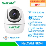 Camera WiFi NetCAM NR02 / NR04 Xoay 360 Độ Độ phân giải 2MP/3MP/4MP Trò chuyện 2 Chiều Phát hiện và
