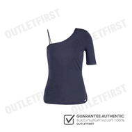 ARMANI EXCHANGE รุ่น WOMENS JERSEY TOP CODE: 3DYMEK YJEAZ 1593 เสื้อเบลาส์ เสื้อผู้หญิง เสื้อสีกรม