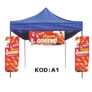 BANNER BANTING JUALAN GERAI/BANNER AYAM GORENG RM1/BANNER FRIED CHICKEN/BANNER AYAM PASAR MALAM/AYAM