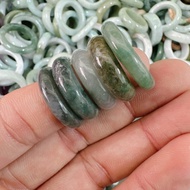 #สุ่มสี Jadeite Ring แหวนหยกพม่า แหวนหยกแท้ แหวนหยกธรรมชาติ (ราคาส่ง)