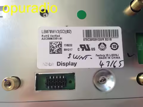 LCD display LB070WV3-SD03 LB070WV3-SD02 screen for 2012 Peugeot 508 Citeron DS5 2021 car navigation 