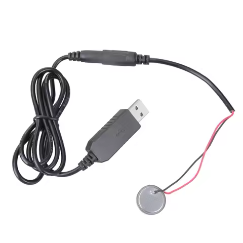USB to 3V CR2032 Dummy Battery Charging Cable Repalce CR2032 3V Battery for CR2032 Button Coin Cell