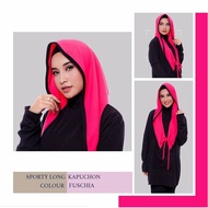 Sporty LONG KAPUCHON | Attiqa Active (Active wear sport hijab Sportswear)