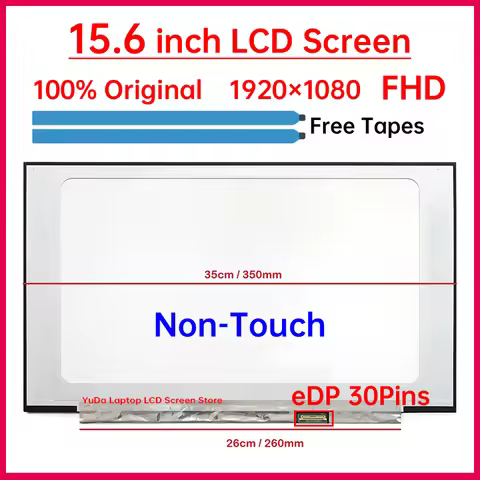 15.6" Laptop LCD Screen NT156FHM-N43 B156HTN06.2 N156HGA-EA3 For Lenovo ideapad 5-15ARE05 3-15ITL6 3
