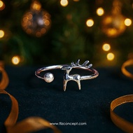 Fliz - NAIRO Ring - Cute Christmas Deer Ring Adjustable CS20271
