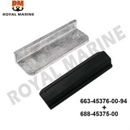 663-45376-00-94 Guide Seal Damper + 688-45375-00 Seal Rubber For Yamaha 40HP 60HP 75HP 85HP Outboard