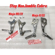 Footstep step rear footrest non jomlo single kawasaki ninja r rr & Ss victor ZX exhaust Cobra Aitech