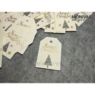 Snowy Christmas Gift Tags DIY Present Mini Message Card Labels (10pcs)