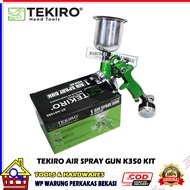 Tekiro HVLP Nozzle 0.8mm Air Spray Gun Spet Alat Semprot Cat Tabung Atas 200cc Paint Brush Set Regul