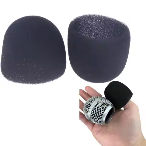 [E] 2/10Pcs Studio WindScreen Sponge Microphone Cap Microphone Protective Inner-Foam For SLX24 PGX24