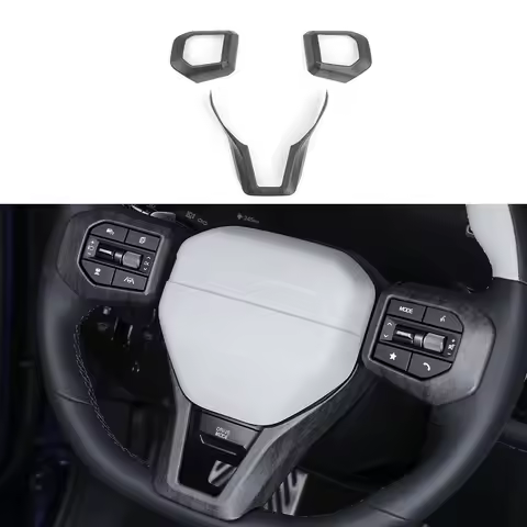 For Kia EV3 GT Line Interior Style Accessories 3pcs Car Steering Wheel Switch Button Trim Panel Fram