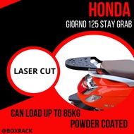 HONDA GIORNO 125 STAY GRAB TOP BOX BRACKET / GIORNO ACCESSORIES / POWERRACK BRACKET / POWDER COATED