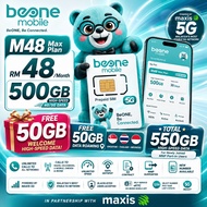BEONE MOBILE 4G/5G MAXIS COVERAGE | Unlimited High Speed Data | Unlimited Calls | SIM Card 5G Maxis 