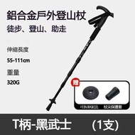 A19- 鋁合金伸縮登山杖 超輕手柄行山杖 戶外登山杖 鋁合金伸縮登山杖 行山拐杖 登山杖 直柄登山杖 伸縮登山拐杖 登山棍 老人拐杖 行山装備