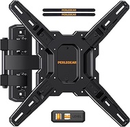 Perlegear UL Listed Full Motion TV Mount for Most 26–60 inch Flat or Curved TVs up to 82 lbs, Wall B