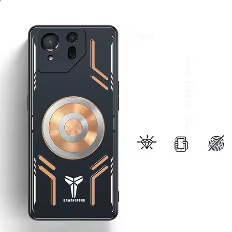 Cooling Heat Dissipation Magnetic Case For Asus Rog Phone 9 8 Pro Lens Protector Copper Metal Cover 