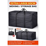 80cm 100L Large Thick Canvas Moving House Storage Shifting Laundry Big Organiser Blanket Bedsheet Tr