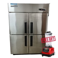 4 Door Freezer Commercial Electric Refrigerator No Frost (Peti Sejuk Freezer 4 Pintu) USED