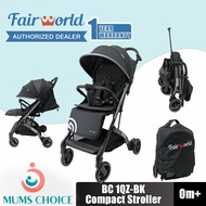 FairWorld Compact Baby Stroller Cabin Size Stroller-Black