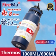 MY【1000ML】33ozStainless Steel Water Bottle 水杯 Aquaflask Thermos Tumbler Hot And Cold Flask Tumbler T