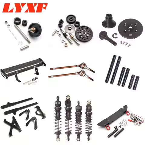 LYXF Aluminum Gears Wheel Hex Bumper Link Mount Extend Parts for Rc Car Axial 1/10 SCX10