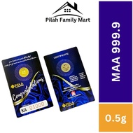 0.5g MAA 999.9 CONGRATULATIONS (blue) Gold Bar