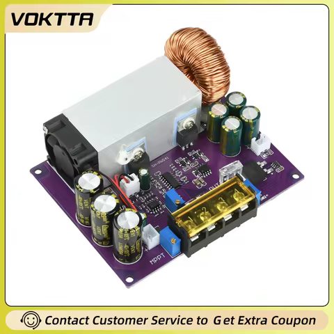 DC 18-90V 800W Buck Converter Adjustable Voltage Reduction Module MPPT Solar Charging Controller Vol