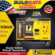 BUILDMATE Powerhouse 9.5kVA Super Silent Diesel Generator Emergency Backup Power Quiet Generator PH-