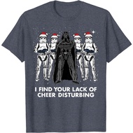 Large cotton T-shirt Star Wars Vader Trooper Lack Cheer Christmas Graphic T-Shirt T-Shirt 4XL , 5XL 