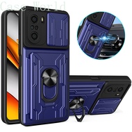 For xiaomi poco f3 case slide card camera armor phone case for pocophone little poco f3 f 3 pocof3 f