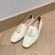 Josef Seibel White Leather Loafers 米白色真皮樂福鞋 clarks ecco staccato sam edelman