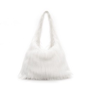 SP25 FAUX FUR BAG - (WHITE)