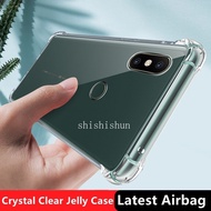 For Xiaomi Mi Mix 2S case Transparent Soft Silicone Clear Rubber Gel Jelly Shockproof Case Four corner anti fall Cover