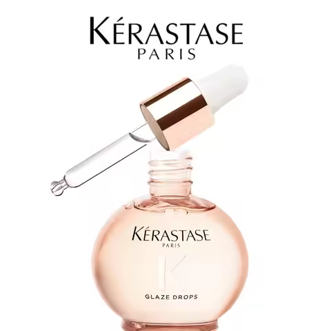 Kerastase Gloss Absolu Glaze Drops High-Gloss Lightweight Oil 45mL, Original Hair Serum for Women/Me
