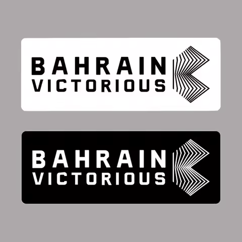 2PCS BAHRAIN VICTORIOUS Bicycle Frame Stickers Waterproof MTB Bike Top Tube Durable Vinyl Decals Mot