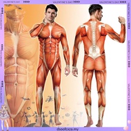 Halloween Men Women Avatar Muscle cos Stage Performance Costume Fun Costume Bodysuit Halloween Men W