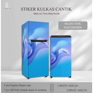 1 Door & 2 Door Refrigerator Stickers Premium Glossy Vinyl Unique Motif 5