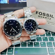 Fossil Quartz watch time with date for Men & Women Stainless steel Water resistant Non-Fade