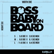 ❊BABY BOSS ON BOARD❊ custom vinyl decal cutting sticker