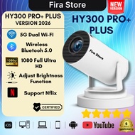 [Fira St0re] HY300 PRO+ PLUS ORI Projektor Android 4k 2.4/5G Sistem Teater Rumah Pawagam Projektor A
