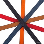 Original togo Full Grain Leather Natural Grain Imported Top Layer Cowhide Women's Belt Wide2.5cm