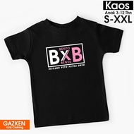 Kaos Anak BXB Betrand Peto Bento x Bensu Motif Tulisan Box Baju Onyo