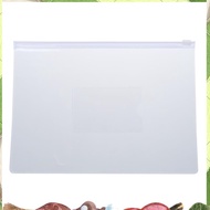 White Clear Size A5 Paper Slider Zip Closure Folders Files Bags 20 Pcs