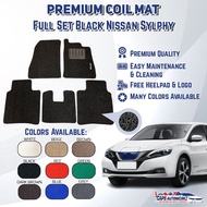 NISSAN SYLPHY Premium Customized Single Color Coil Car Mats | Car Floor Mats / Carpet Carmat