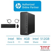 HP Slim S01-pF2007d Dark Black 5Z7X8PA Desktop PC | Intel Core i5-10400 | 4GB RAM 512GB SSD | W11 | 