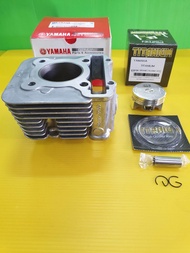 เสื้อสูบ gt125 fino125igrandfilano (std)+ลูกสูบชุด gt125 titanium+สลัก+กิ้บ เสื้อเหล็กแทัโรงงาน(ws)ค